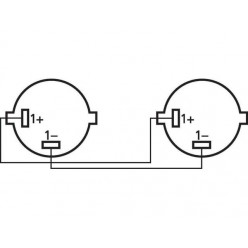 Monacor MSC-105/SW Kabel głośnikowy, 5m, 2-pinowe wtyki NEUTRIK SPEAKON